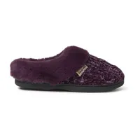 Dearfoams Claire Cable Knit Chenille Womens Clog Slippers