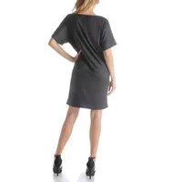 24seven Comfort Apparel Womens Short Sleeve A-Line Dress