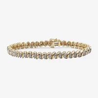 4 CT.T.W. Natural Diamond 10K Yellow Gold Bracelet