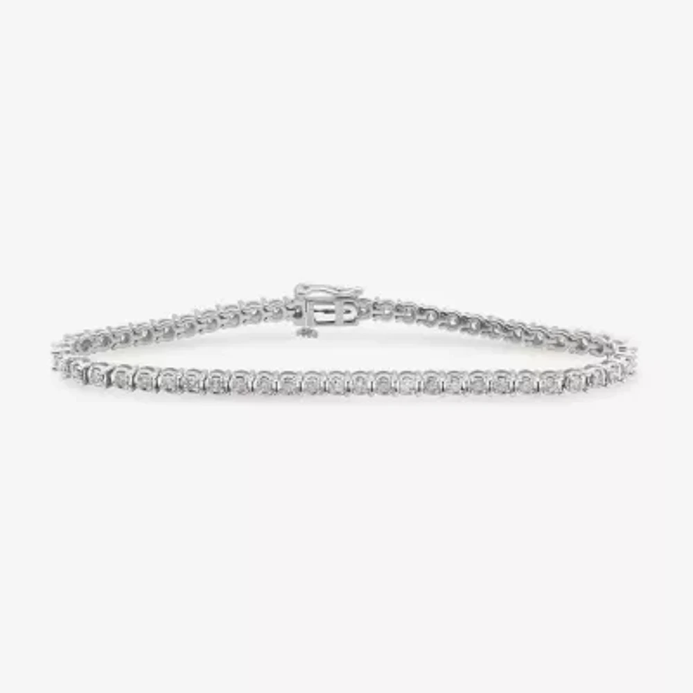 2 CT.T.W. Natural Diamond 10K Gold Tennis Bracelet