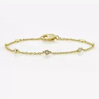 10K Gold 7.5 Inch Solid Link Bracelet