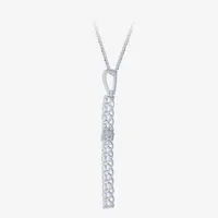 Certified (H-I / I1) Womens 1 CT. T.W. Lab Grown White Diamond 10K White Gold Cross Pendant Necklace