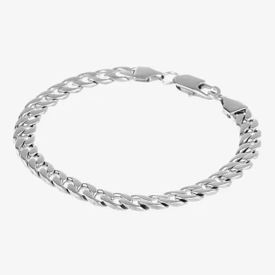 Mens Stainless Steel 8½" 5mm Curb Bracelet