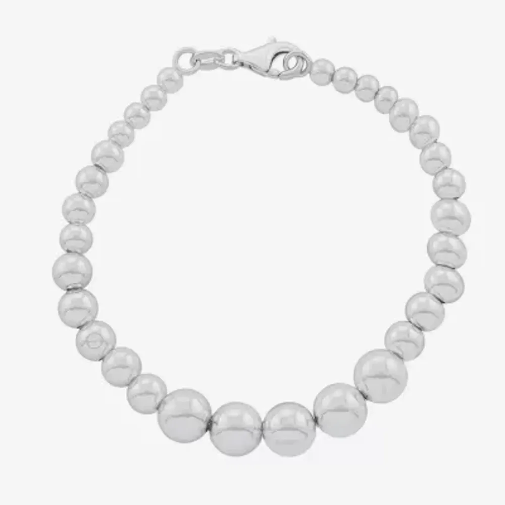 Sterling Silver Beaded Bracelet