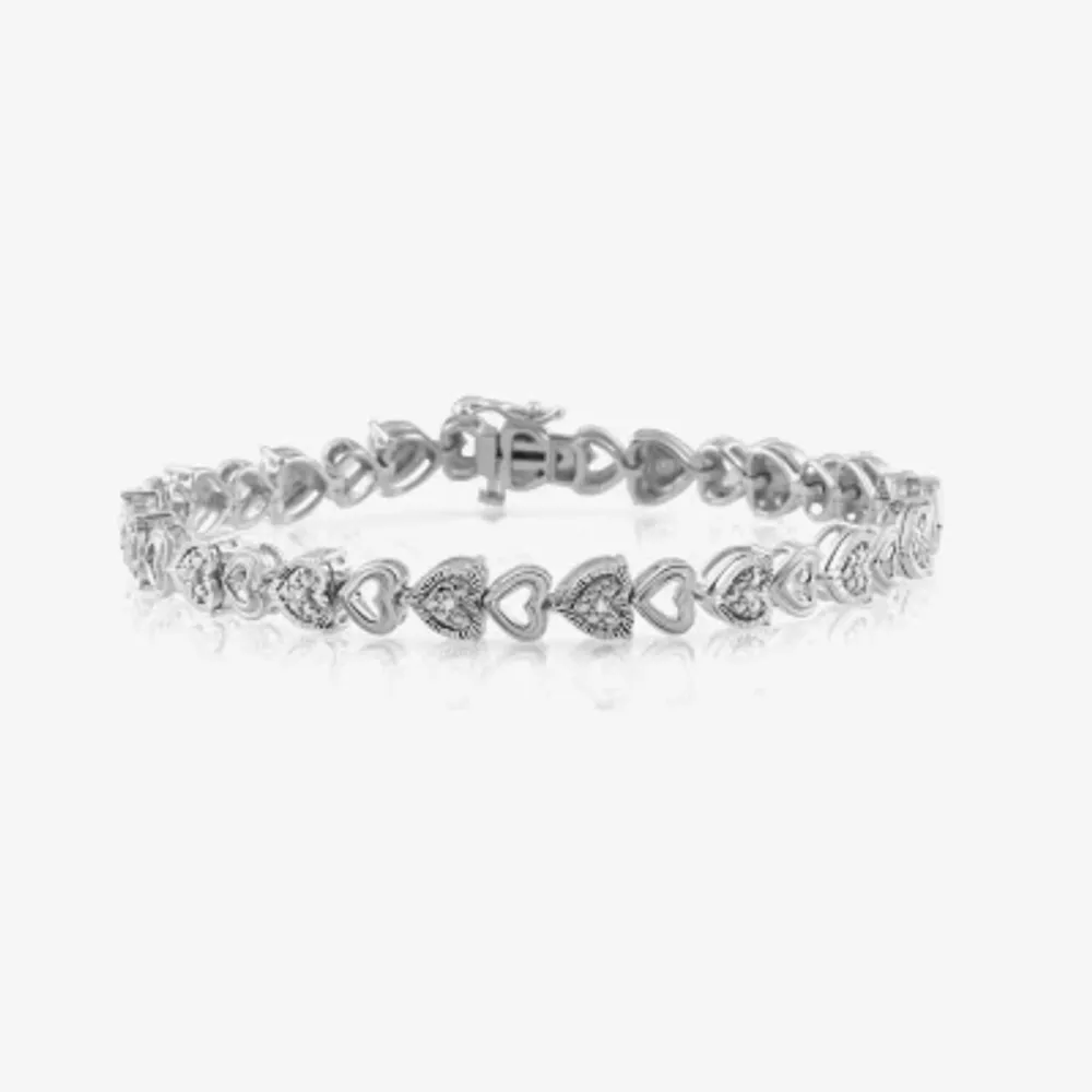 7 1/2 Inch 1/10 CT.T.W. Natural Diamond Link Bracelet