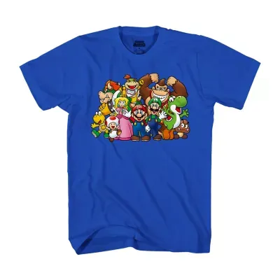 Mens Short Sleeve Super Mario Graphic T-Shirt