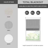 Madison Park Colm Energy Saving Cordless Blackout Roman Shades