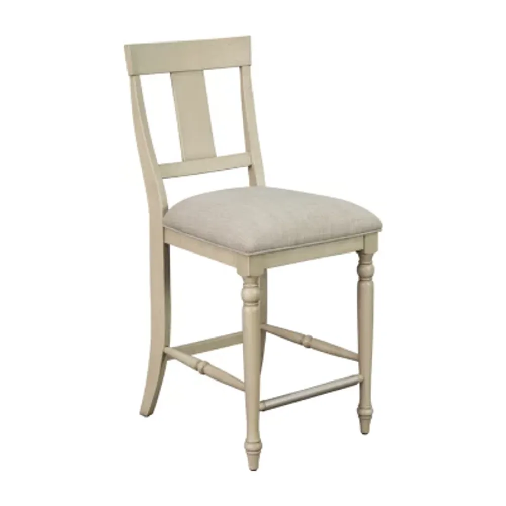 Martha Stewart Fiona Counter Height Upholstered Bar Stool