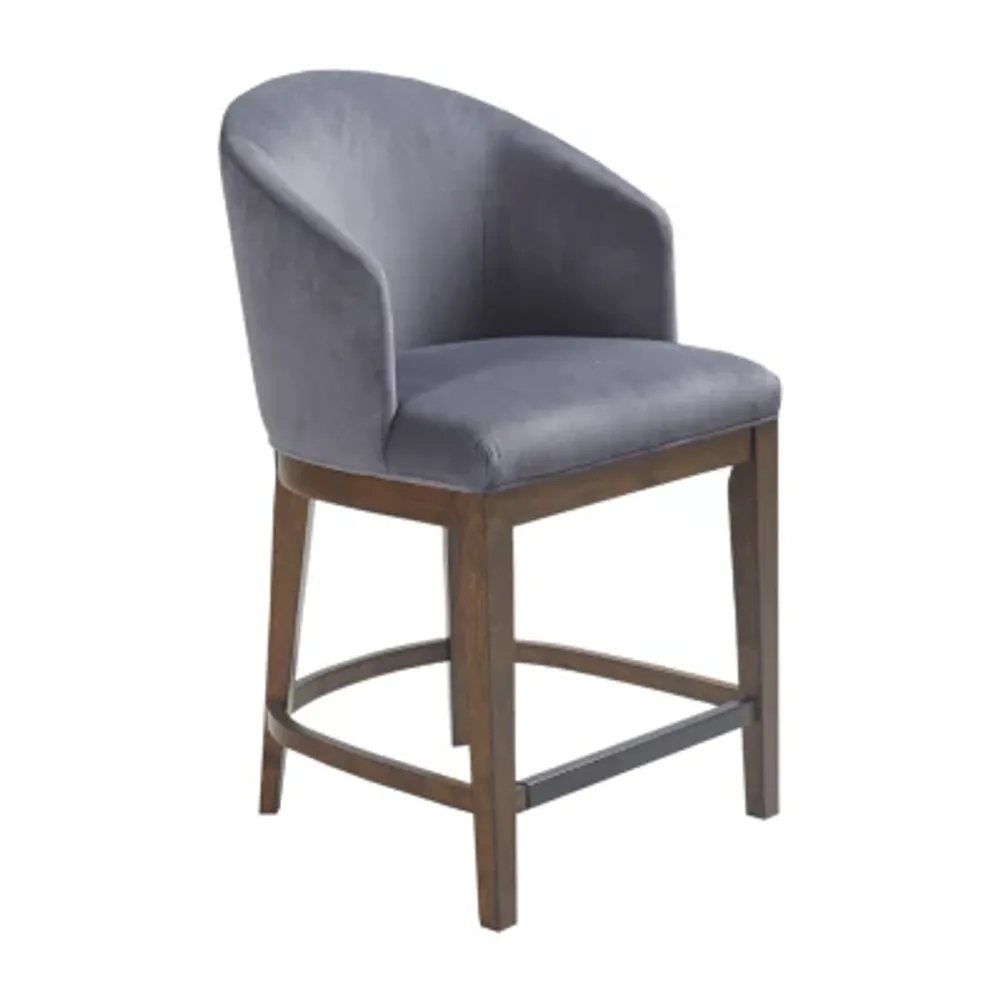 Martha Stewart Wheaton Counter Height Upholstered Bar Stool