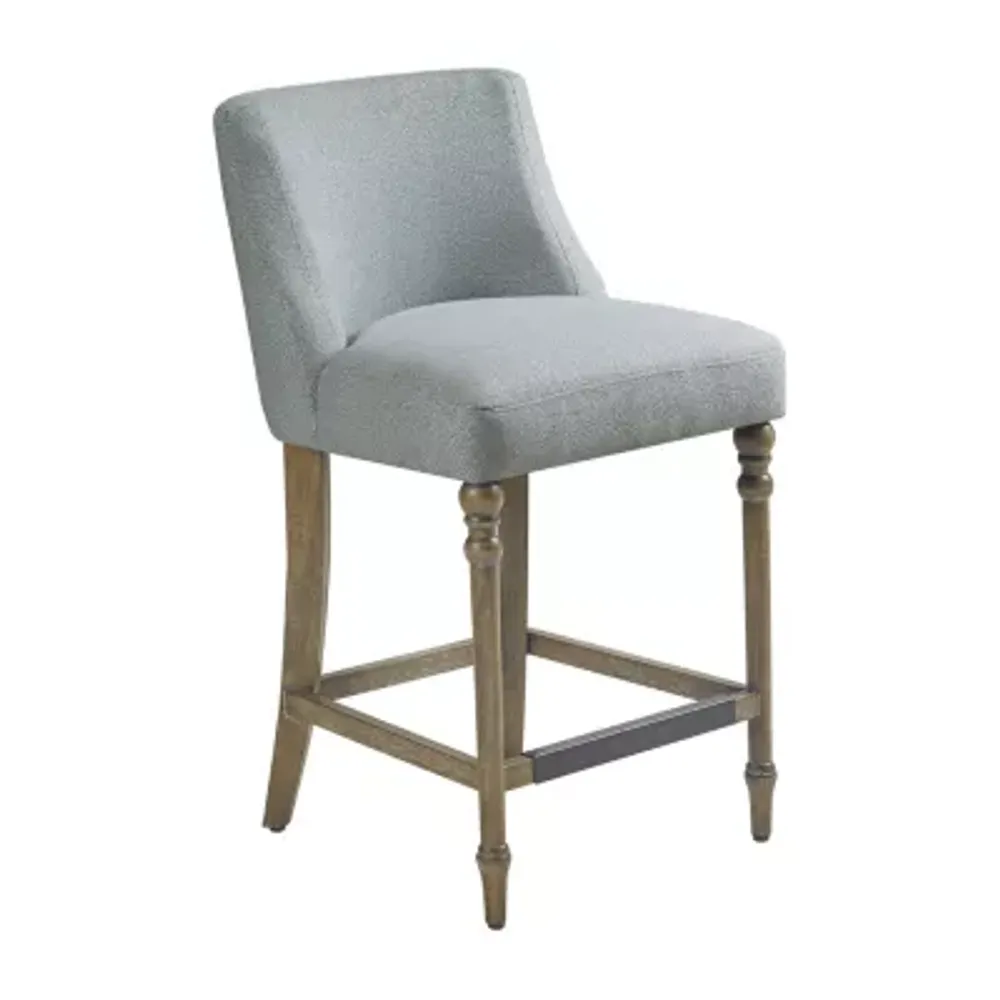 Martha Stewart Delaney Counter Height Upholstered Bar Stool