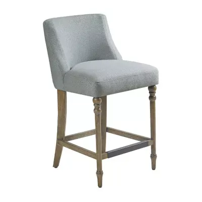 Martha Stewart Delaney Counter Height Upholstered Bar Stool