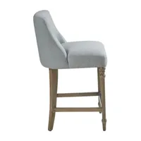 Martha Stewart Delaney Counter Height Upholstered Bar Stool