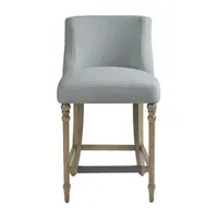 Martha Stewart Delaney Counter Height Upholstered Bar Stool