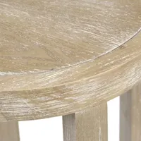 Martha Stewart Harley Round Cane Chairside Table
