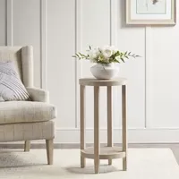 Martha Stewart Harley Round Cane Chairside Table