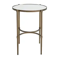 Martha Stewart Lia Mirrored Chairside Table