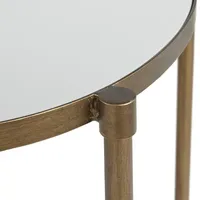 Martha Stewart Lia Mirrored Chairside Table