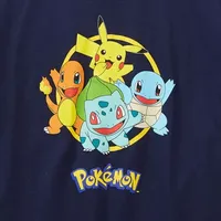 Little & Big Boys Crew Neck Short Sleeve Pokeman Graphic T-Shirt