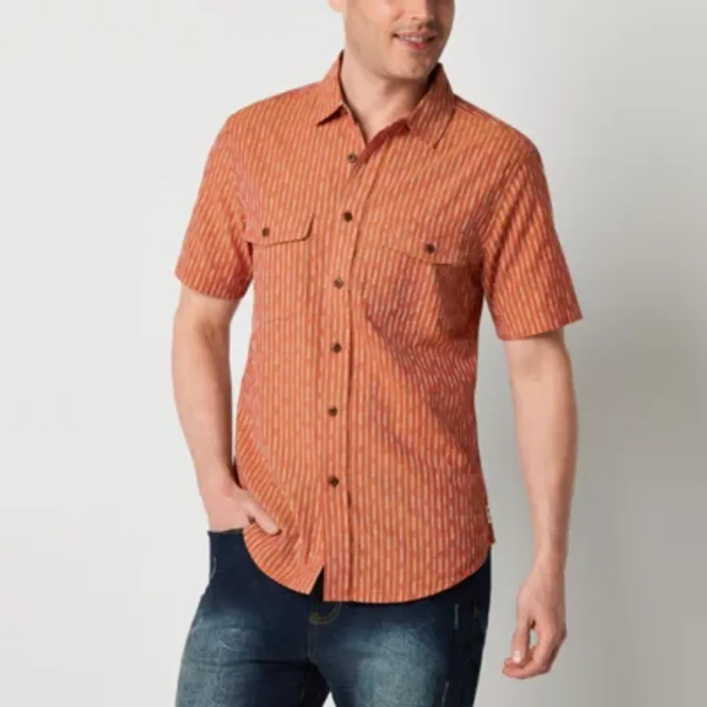 Frye and Co. Mens Short Sleeve Camp Shirt