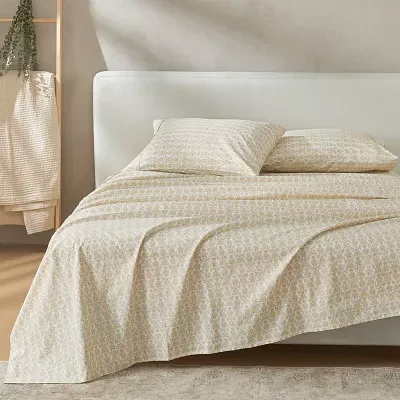 Patina Vie Maison Cotton Printed Wrinkle Resistant Sheet Set