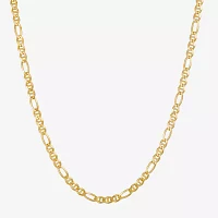 Made in Italy 14K Gold 22 Inch Solid Link Chain Necklace