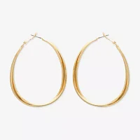 Bold Elements Stainless Steel Hoop Earrings