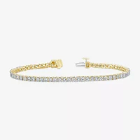 (I1/ I) 4 CT. T.W. Lab Grown White Diamond 10K Gold 7 Inch Tennis Bracelet