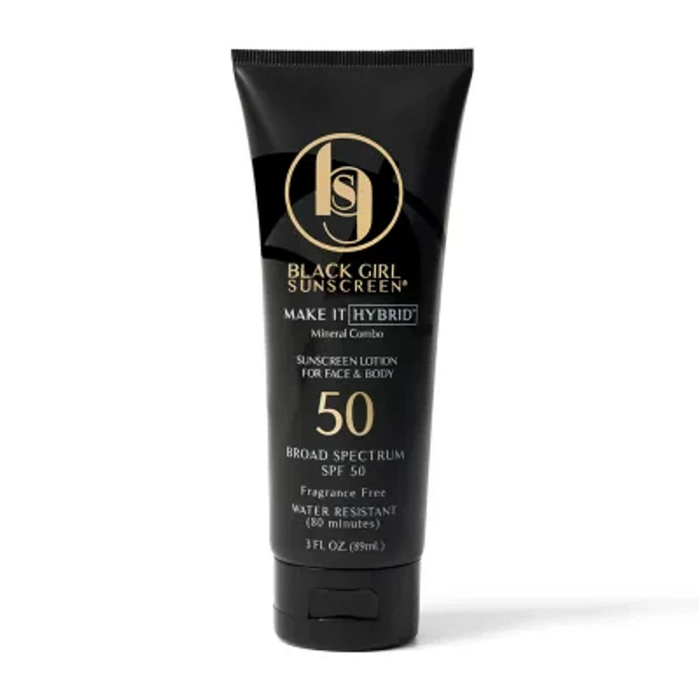 Black Girl Sunscreen Make It Hybrid Zinc And Lavender Sunscreen Spf50