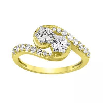 Two Forever™ 1 C.T. T.W. Natural Diamond 10K Yellow Gold Engagement Ring