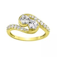 Two Forever™ 1 C.T. T.W. Natural Diamond 10K Yellow Gold Engagement Ring