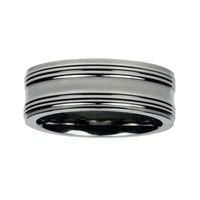 Mens 8mm Titanium Wedding Band