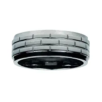 Mens 8mm Titanium Wedding Band