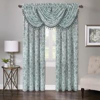 Regal Home Regency Watercolor Floral Light-Filtering Rod Pocket Single Curtain Panel