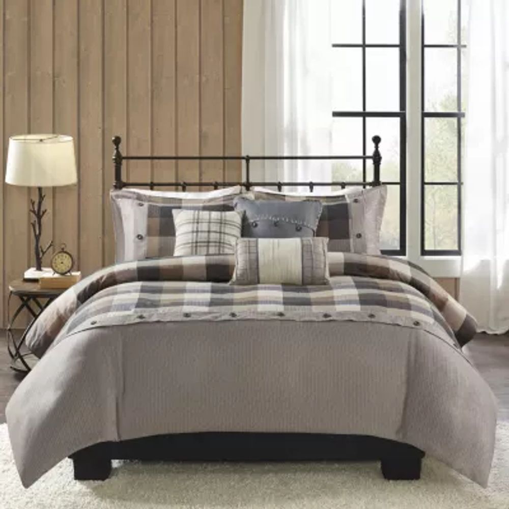 Madison Park Pioneer 6-pc. Herringbone Duvet Cover Set