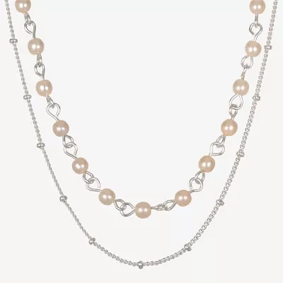 Bijoux Bar Delicates Beaded Simulated Pearl 23 Inch Strand Necklace