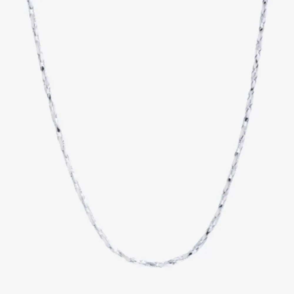 Silver Reflections Pure Over Brass 16-30" Chain Necklace
