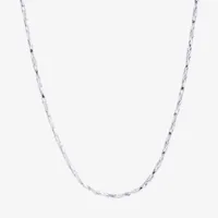 Silver Reflections Pure Over Brass 16-30" Chain Necklace