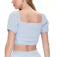 Forever 21 Juniors Womens Square Neck Crop Top