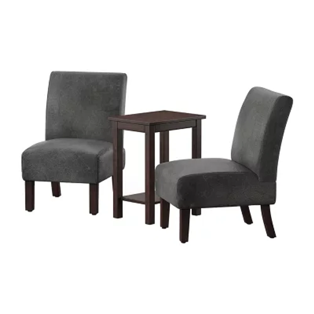 3-pc. Slipper Chair