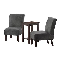 3-pc. Slipper Chair