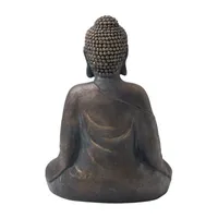 Glitzhome 19"H Mgo Meditating Buddha Figurine