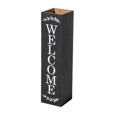 Glitzhome 30"H Double Sided Welcome Boxed Outdoor Planter
