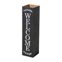 Glitzhome 30"H Double Sided Welcome Boxed Outdoor Planters