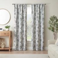 Eclipse Kerry Izzy Jacobean Energy Saving Blackout Rod Pocket Set of 2 Curtain Panel