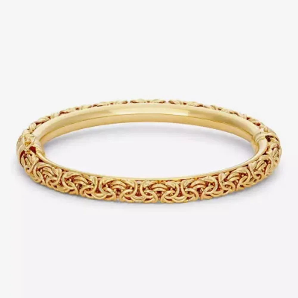 14K Gold Over Silver Bangle Bracelet