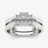 1/ CT.T.W. Natural Diamond 14K Gold Bridal Set