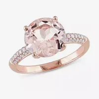 Pink Morganite 14K Gold Engagement Ring