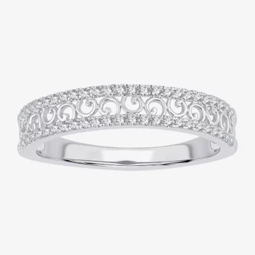 1/5 CT. Natural White Diamond 10K Gold Anniversary Wedding Band