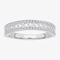 1/5 CT. Natural White Diamond 10K Gold Anniversary Wedding Band