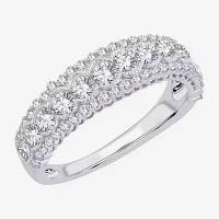 1 CT. T.W. Natural White Diamond 10K Gold Anniversary Wedding Band